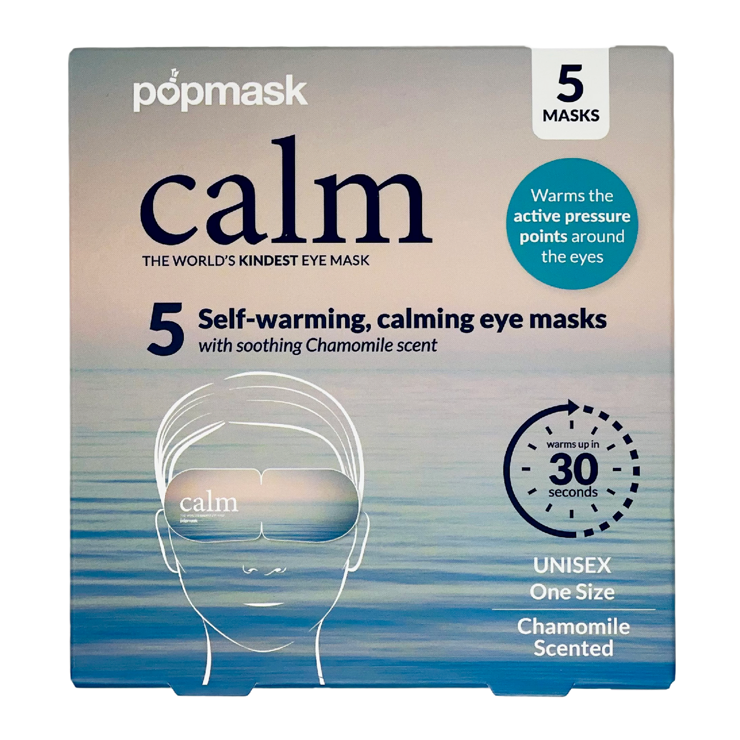 Calm Self-warming Chamomile Scented Sleep Masks